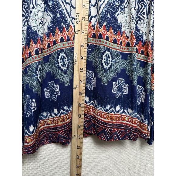 Angie Women’s Sz S Bohemian Top Gipsy Flare Butterfly Sleeves V-Neck Peasant - Picture 7 of 11